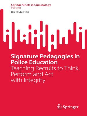 cover image of Signature Pedagogies in Police Education